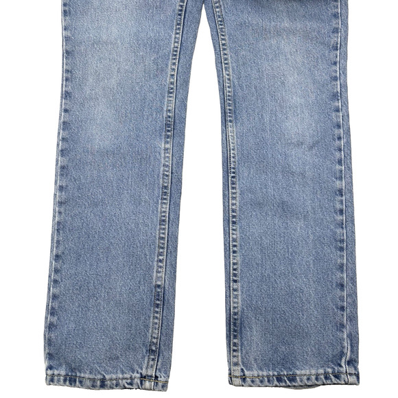 Vintage Y2K Tommy Hilfiger Med Wash High Rise Straight Jeans Jr 7 28x31" - FLAW - Picture 5 of 16